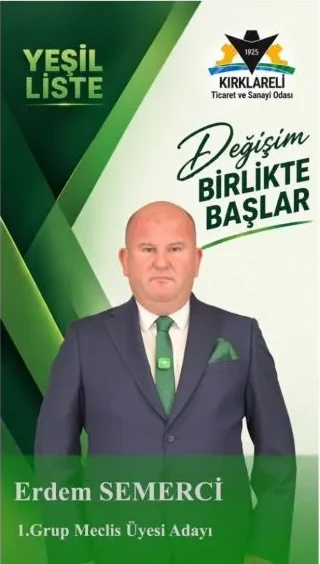Erdem Semerci, 1. Grup Meclis Üyesi Adayı
