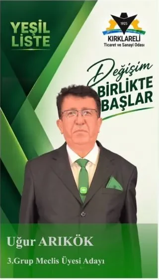 Uğur Arıkök, 3. Grup Meclis Üyesi Adayı
