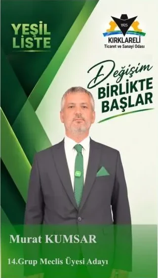 Murat Kumsar, 14. Grup Meclis Üyesi Adayı